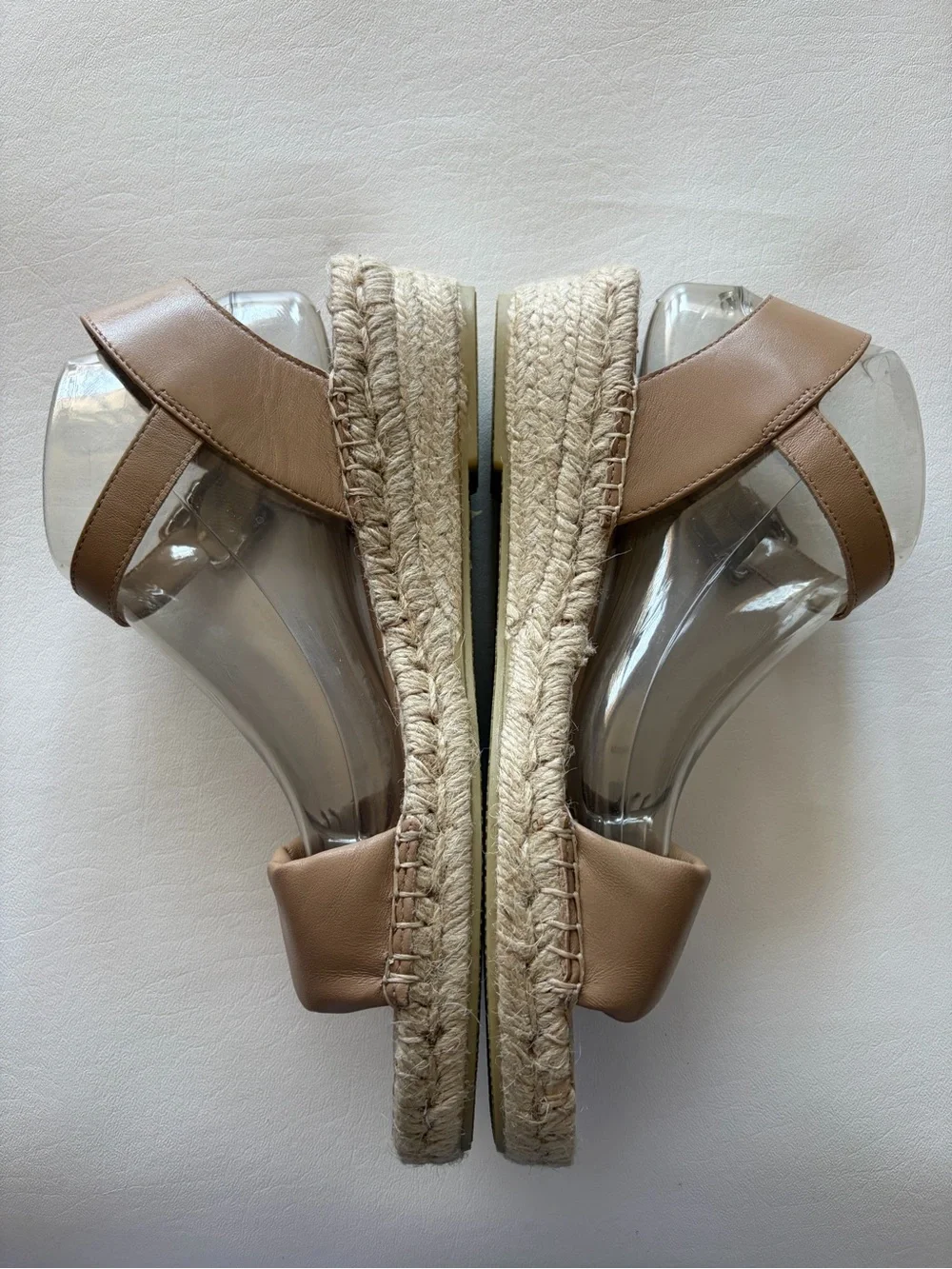 Bernardo Espadrille Wedge Leather Sandal- Madrid Sz 10 Euro Summer Vacation
